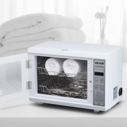 Puhdistuskaappi kynsityökaluille UV 185 nm 12L valkoinen kaksitasoinen