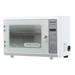 Puhdistuskaappi kynsityökaluille UV 185 nm 12L valkoinen kaksitasoinen