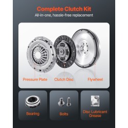 Yksilevykytkinsarja Audi A3 2003–2010 yhteensopiva teräslaakeri ja paineasetelma