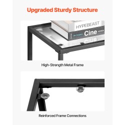 Konsolipöytä 3-kerroksinen rautaputki karkaistu lasi 100 x 30 x 72,9 cm eteiseen