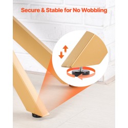 Lasinen sivupöytä karkaistulla lasikannella kultaisella metallirungolla olohuoneeseen