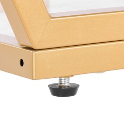 Konsolipöytä 3 tasoinen rautarunko keinotekoinen marmorikansi 180x35x91 cm