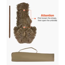 Aurinkovarjo PP olkikatto polyesterikangas halkaisija 1828 mm säädettävä kallistus 8 metallikaarta