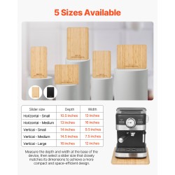 Liukualusta keittiölaitteille luonnollinen puu 356x241 mm 18 kg 1 kpl