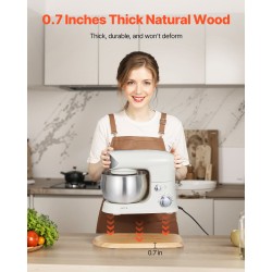 Soikea liukualusta keittiökoneille puulevy 368 x 239 mm 18 kg kantavuus PTFE-liukutyynyt