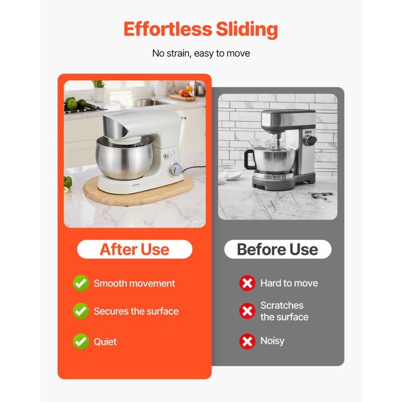 Liukulevy luonnonpuusta teflonjaloilla nostopäisille yleiskoneille 18 kilogramman kantavuus