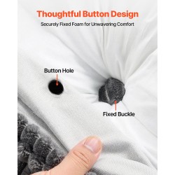 King size -kokoinen samettinen kiilatyyny sängynpäätyyn harmaa