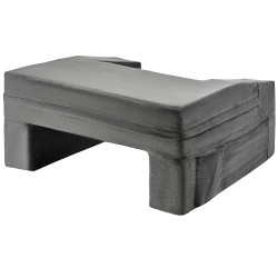 Lukutyyny sylitasolla samettipäällinen muistivaahto harmaa 3 taskua