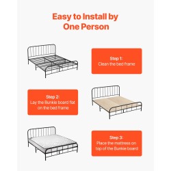 Sängyn pohjalevy puinen 10 mm 8-osainen yhden hengen taitettava