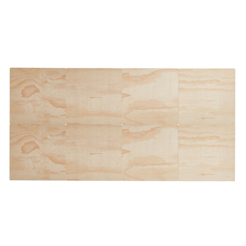 Sängyn pohjalevy puinen 10 mm 8-osainen yhden hengen taitettava