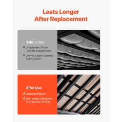 Täysikokoinen taitettava puinen sälepohja patjan tueksi 10 mm paksu