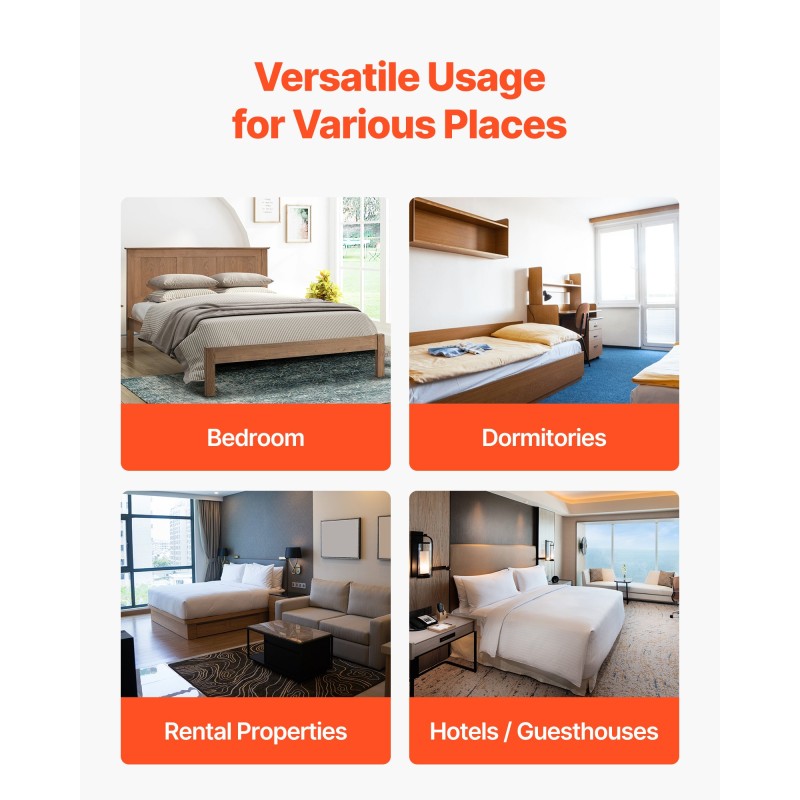 Täysikokoinen taitettava puinen sälepohja patjan tueksi 10 mm paksu