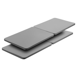 Sälepohja patjatuki puu 4 osainen queen kokoinen 38 mm 200D Oxford kangas harmaa