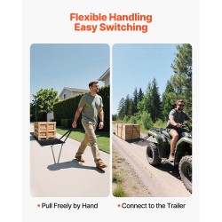 Vetoreki PE-muovinen 2800 x 1015 mm 725 kg kantavuus pihalle ja maastoon