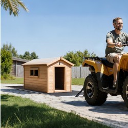 Vetoreki PE-muovinen 2800 x 1015 mm 725 kg kantavuus pihalle ja maastoon