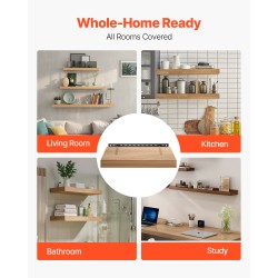 Seinähyllyille teräksiset piilokiinnikkeet 22 tuuman 2 kpl 68 kg kantavuus