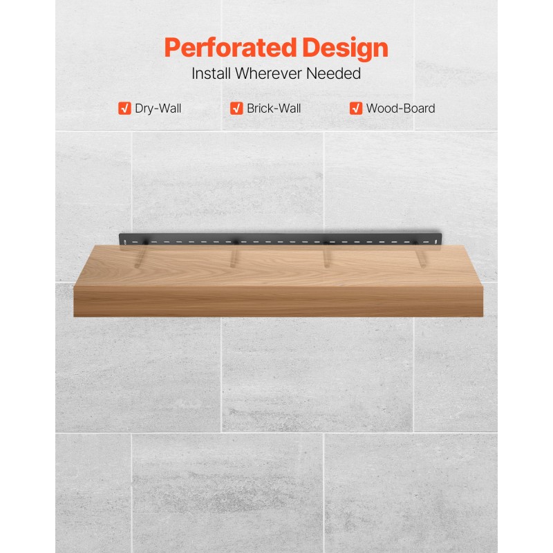 Kelluva hyllytuki ruostesuojattu teräs 1168 mm 104 kg 1 kpl