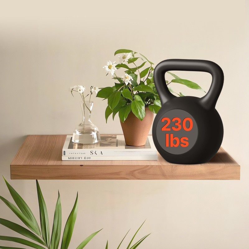 Kelluva hyllytuki ruostesuojattu teräs 1168 mm 104 kg 1 kpl