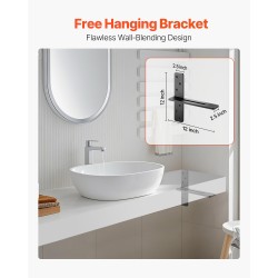 T-mallinen täysteräksinen kelluva hyllynkannatin 12 tuumaa 90 kg 2 kpl