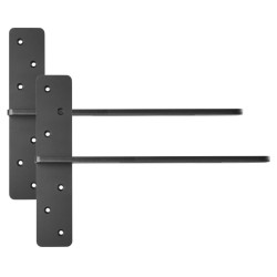 T muotoiset kelluvat hyllynkannattimet teräs 406x73x305 mm 2 kpl kantavuus 90 kg