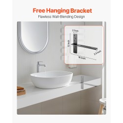 T-muotoiset kelluvat hyllynkannattimet teräs 406x73x305 mm 2 kpl kantavuus 90 kg