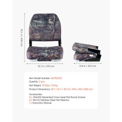 Taitettava venetuoli 2 kpl matalaselkäinen PU-polyesterikangas vaahtomuovipehmuste PP-runko maastokuvioitu