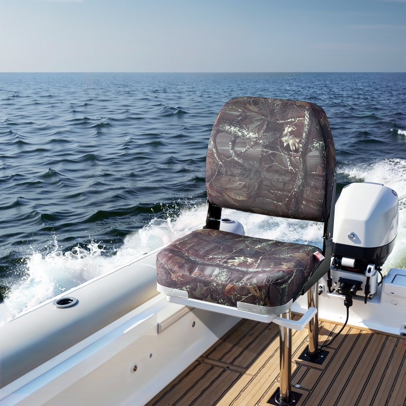 Taitettava venetuoli 2 kpl matalaselkäinen PU-polyesterikangas vaahtomuovipehmuste PP-runko maastokuvioitu