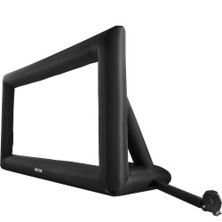 Puhallettava elokuvakangas 16 jalan pestävä valkokangas musta runko ulkokäyttöön