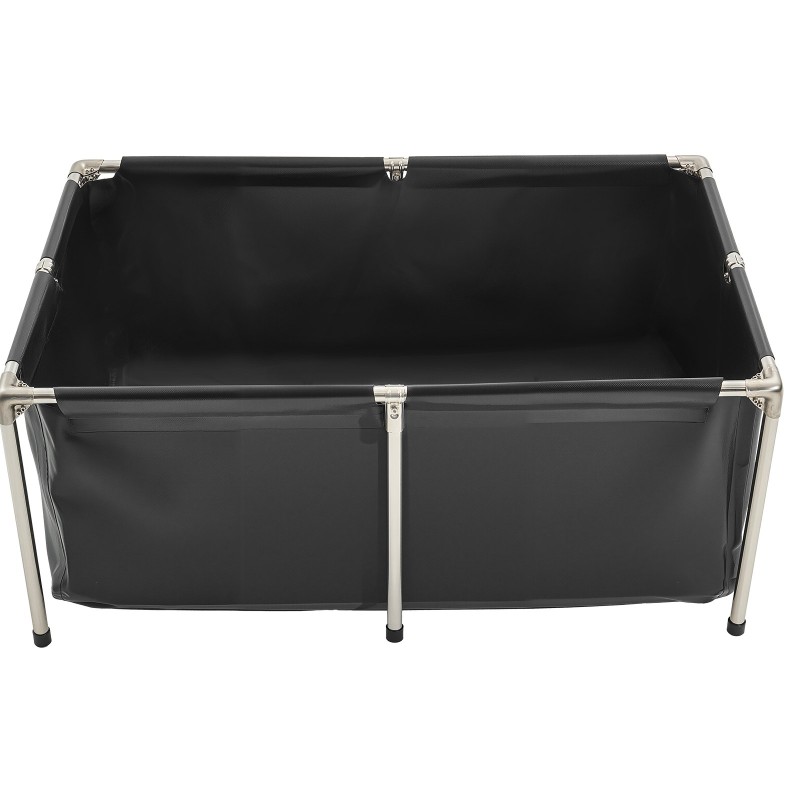 Kalastusallas 480 litraa PVC-pinnoitettu kangas ruostumaton teräsrunko 120x80x50 cm