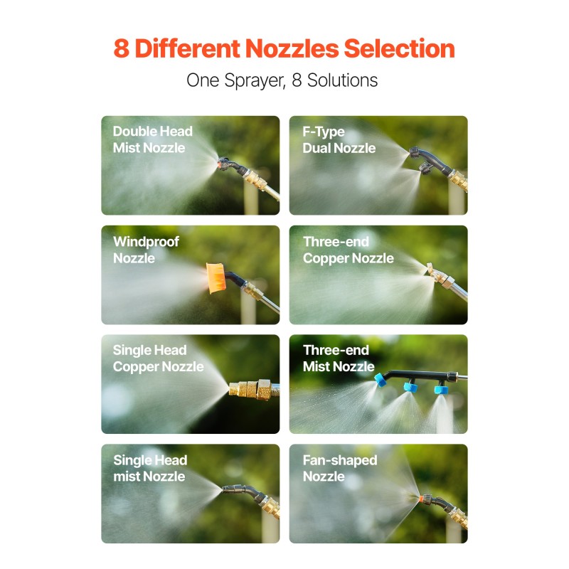 Akkukäyttöinen reppuruisku 16 l korkeatiheyksinen polyeteenisäiliö säädettävä paine