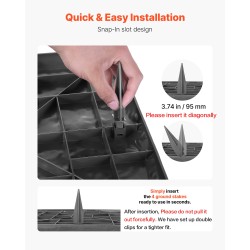 Puutarhan askelkivet muovihartsia 395×395×26 mm 8 kpl ulkokäyttöön