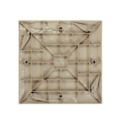 Puutarhan askelkivet muovihartsiset 4 kpl 39,5×39,5 cm beige