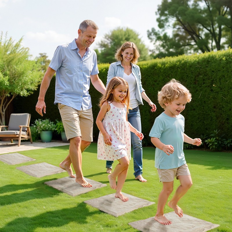 Puutarhan askelkivet 8 kpl PC- ja ABS-muovihartsista 395×395×26 mm beige