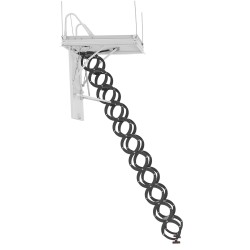 Alasvedettävät ullakkotikkaat teräs alumiini puu sopii 2,6–2,85 m huonekorkeudelle 299,4 kg kantavuus