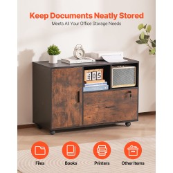 Arkistokaappi lastulevy melamiinipintainen avoimilla hyllyillä lukittava laatikko ja kaappi lukittavat pyörät