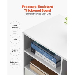 Arkistokaappi lastulevyinen lukittava kaksi laatikkoa neljä lokeroa pyörillä valkoinen