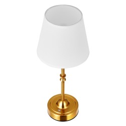 Johdoton pöytävalaisin kangasvarjostin elektrolyyttikäsitelty metallirunko 5200mAh 2 kpl kulta