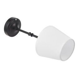 Johdoton ladattava pöytävalaisin 5200 mAh kangasvarjostin kolmitasoinen kirkkaudensäätö lämmin 2700–3000K