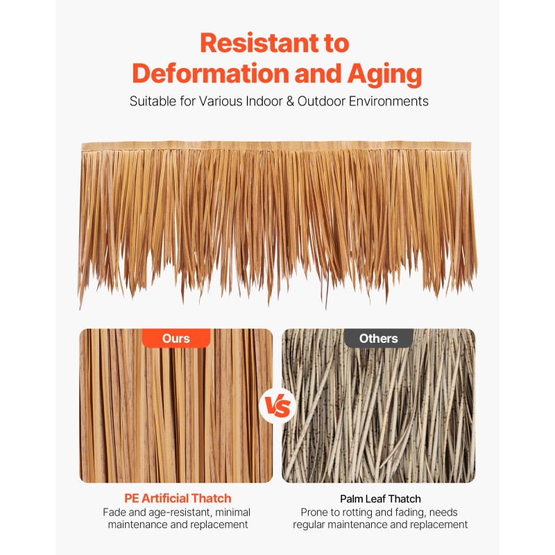 Tekokattoheinärulla PE 0,4 m x 10 m vedenpitävä aidon näköinen