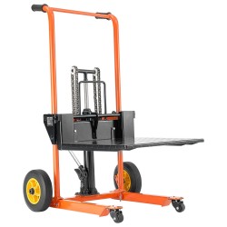 Materiaalinostovaunu hydraulinen käsikäyttöinen 205 kg hiiliteräs taittuva nostokorkeus 900 mm