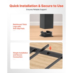 Metallinen daybed-runko musta muunneltava parivuode tai kaksi yhden hengen sänkyä