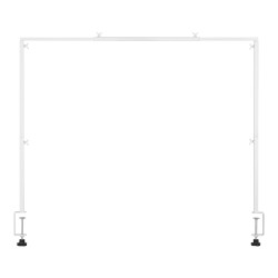 Pöytäkaariteline teräksinen säädettävä valkoinen 711 2489 mm juhlakoristeille