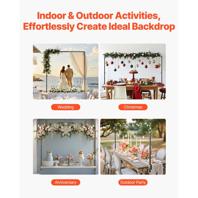 Pöytätankoteline teräs musta säädettävä pituus 28–98 tuumaa 2 kpl