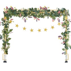 Pöytäkaariteline teräs neliöputki säädettävä pituus 71 249 cm korkeus 33 106 cm puristimilla