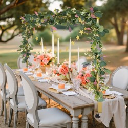 Pöytäkaariteline teräs neliöputki säädettävä pituus 71–249 cm korkeus 33–106 cm puristimilla