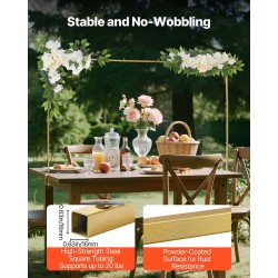 Pöydän yläpuolinen kaariteline juhliin Q235-teräs säädettävä 711–2489 mm sopii 0–77 mm