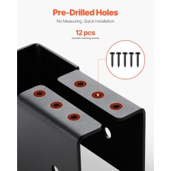 Teräspalkkikannatin piilokiinnitteinen 49 x 92 mm 2x4 puupalkille säänkestävä 12 kpl