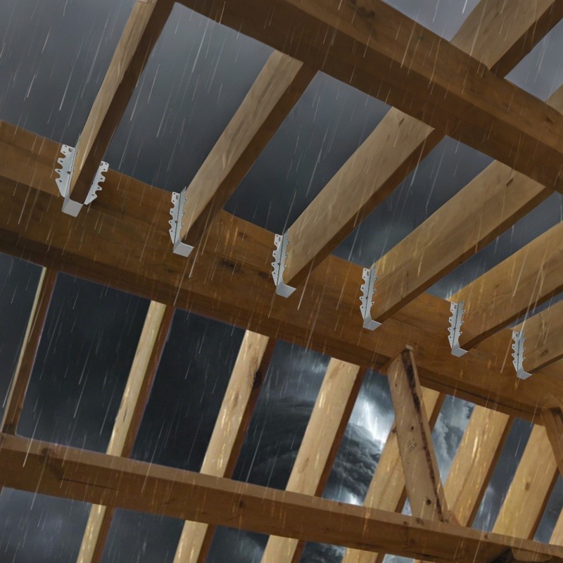 Kasvotukeen asennettavat palkkikannattimet pinnoitettu ulkokäyttöön 40x199mm puutavaralle 50 kpl