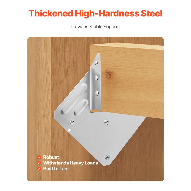 Teräksiset korroosionkestävät kattotuolien kiinnikkeet 25 kpl ulkokäyttöön