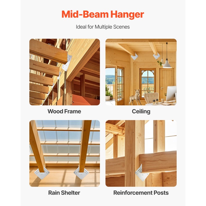 Teräksiset korroosionkestävät kattotuolien kiinnikkeet 25 kpl ulkokäyttöön